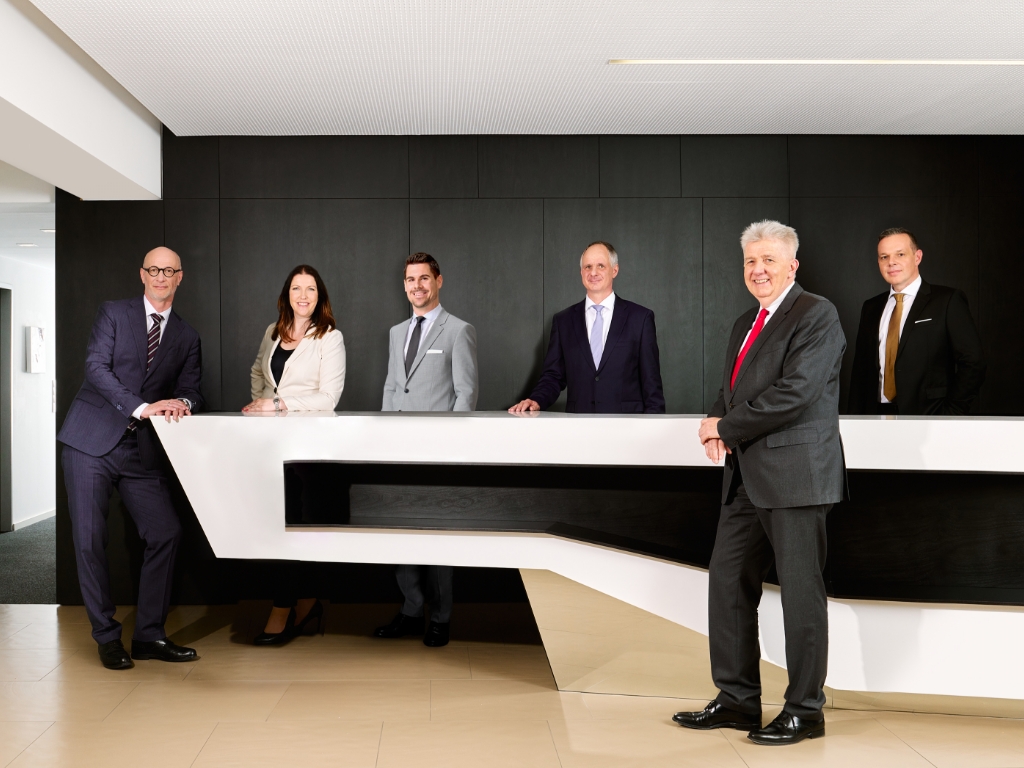 Das Team von Beck + Partner in der Kanzlei