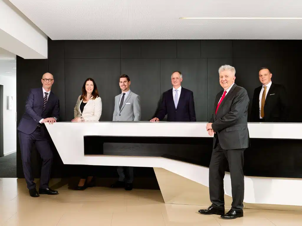 Das Team von Beck + Partner in der Kanzlei